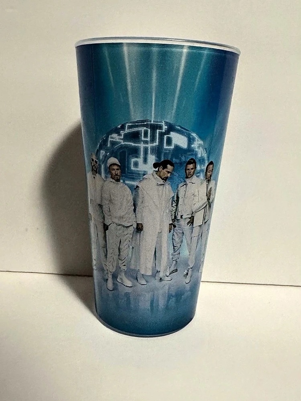 Backstreet Boys "Into the Millennium" Sphere Las Vegas Souvenir Cup Blue Tumbler